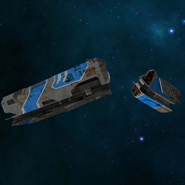 Unbewohnbares Wrack der Soraz im Browsergame Final Cumeda